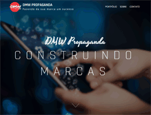 Tablet Screenshot of dmwpropaganda.com.br